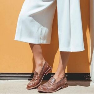 Bed Stu Reina lll Vegtable Oil Leather Slip On Penny Loafer Cobbler Vibram 9